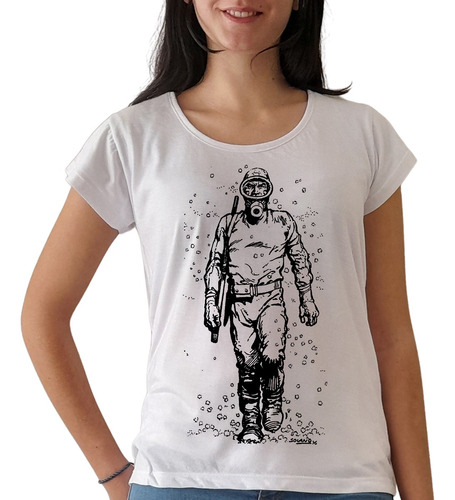 Remera El Eternauta Oesterheld Comics Mujer Purple Chick