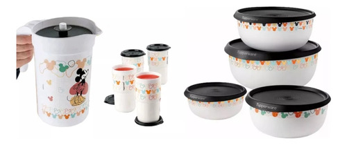 Tupperware Kit Lançamento Disney 9 Peças