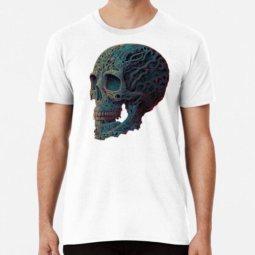 Remera Calavera Grabada Algodon Premium 