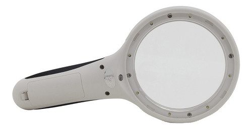 Imagem 3 de 6 de Lupa De Mão Com Ampliação 2,5x E 8x Led Uv
