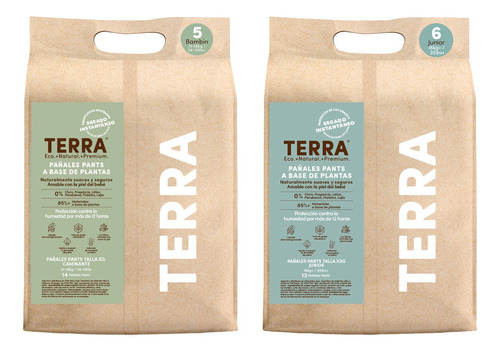 Pañales Terra Pants Biodegradable Desechables Elige La Talla