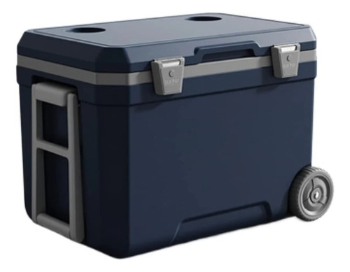 Cooler Nevera De 45lts Portatil Hielera Con Ruedas Camping