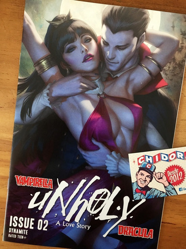 Comic - Vampirella Dracula Unholy #2 Artgerm Variant Sexy (Usado)