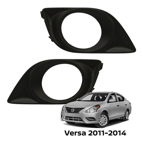 Par Rejillas Fascia C/hoyo Versa 2013 Nissan