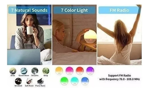 Nuevo Alarma De Amanecer Y Luz Nocturna Luz Nocturna Y