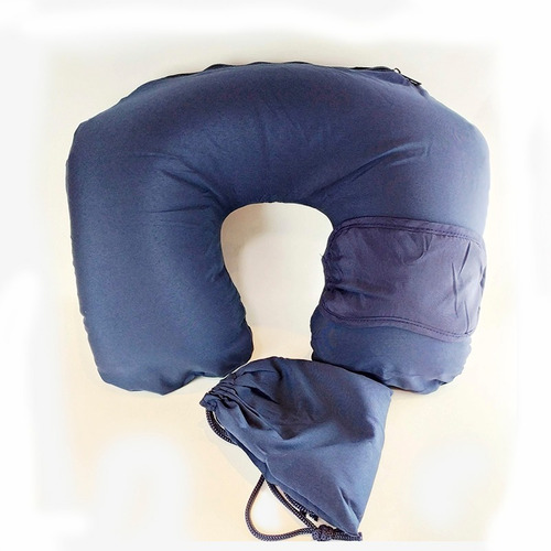 Kit Almofada De Pescoço Inflável + Máscara De Dormir -slooth