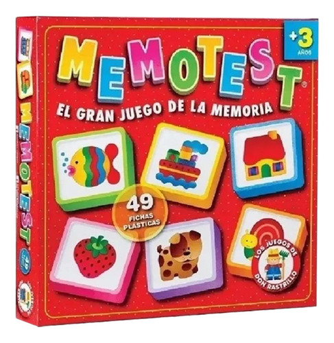 Juego De Mesa Infantil De Memoria X 49 Piezas Ruibal Pr