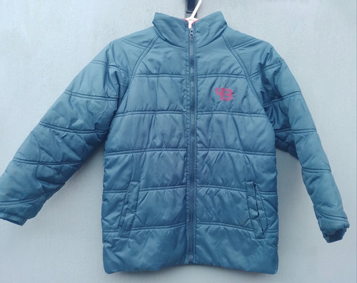 Campera Inflable Azul Con Polar Niño Talle 12