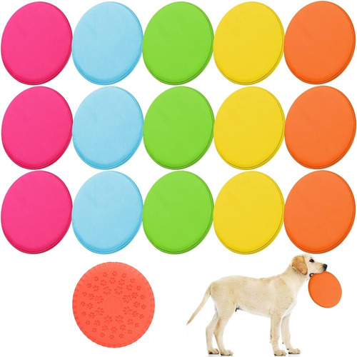 Frisbi Frisby Juguete Perro Resistente Vistoso Disco Frisbee