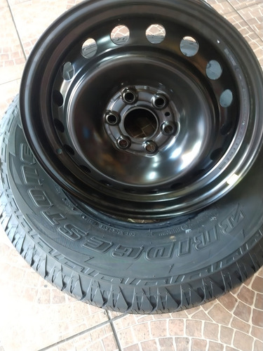 Estepe Roda Nissan Frontier Pneu 255/70r16 Bridgestone