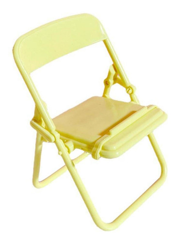 3 Soporte Amarillo Porta Celular Silla Plegable Telefono