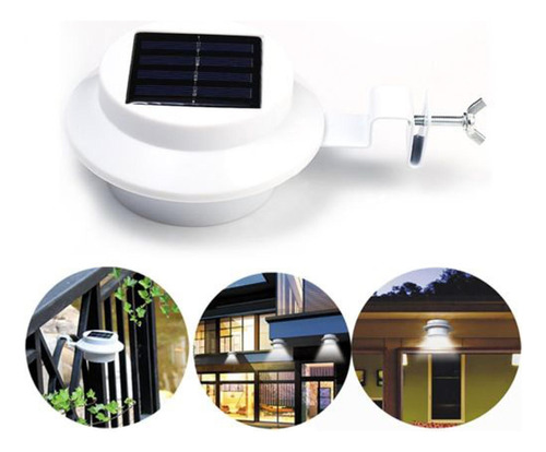 Luces Para Canalones Solares Al Aire Libre Luz Con Blanco