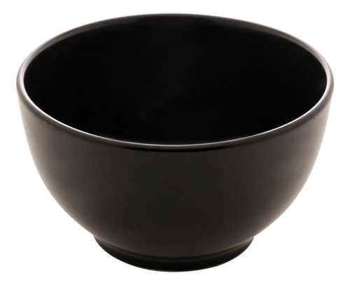 Bowl Tigela Preto Fosco Cronus Cerâmica 600ml Lyor