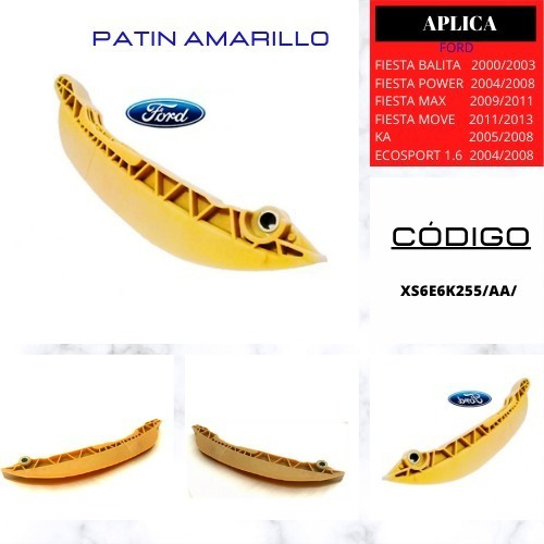 Patin Amarillo, Fiesta Balita, Power, Max, Move,ka, Ecosport