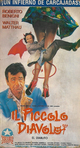 Il Piccolo Diavolo Vhs Roberto Benigni Walter Matthau