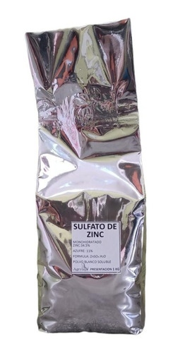 Sulfato De Zinc Zn 1kg Fertilizante Soluble Polvo