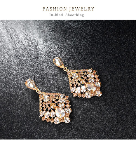 Pendientes Colgantes De Diamantes Acrílicos W4 Vintage Para