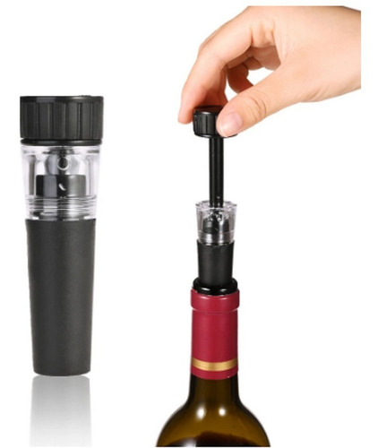 Imagen 4 de 9 de Set Kit Sacacorcho Abridor Vino 4 En 1