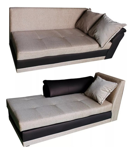 Sofá Cama Mustang De Felpa, 2 Cuerpos, Moderno, Negro