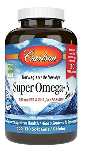Carlson - Super Omega-3 Gems, 1200 Mg Omega-3 Ácidos Grasos 