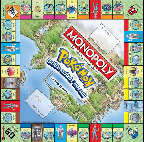 Monopoly Juego De Mesa - Pokémon Kanto Edition
