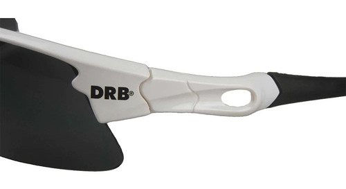 Lentes De Ciclismo Dribbling Blanco/negro Color Del Armazón Blanco Talle Talle Unico