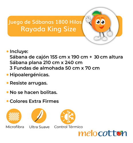 Imagen 3 de 7 de Sábana King Size 1800 Hilos, Microfibra Grabada Ultra Suave