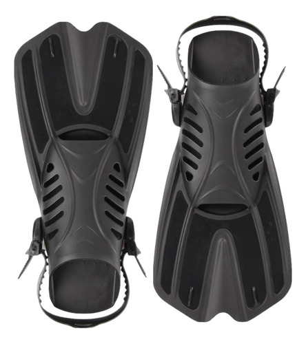 2x Equipo De Aletas De Buceo Flexibles Negro Grande Xl