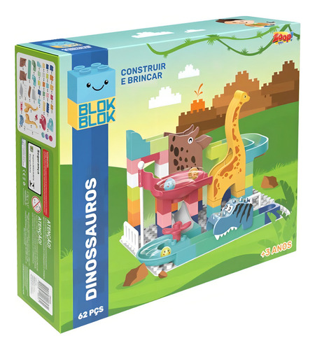 Blocos de montar Zoop Toys Blok Blok Dinossauros