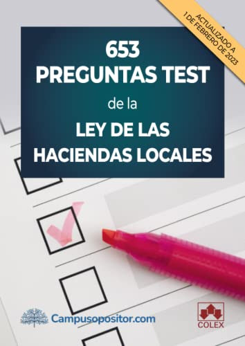 653 Preguntas Test De La Ley De Las Haciendas Locales (spani