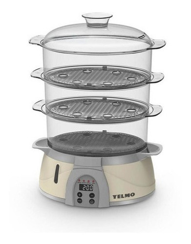 Vaporera 900w Yelmo Vp-5601 Control Digital 8,5lts 3 Bandeja