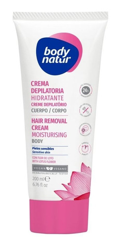 Crema Depilatoria Hidratante Corporal Piel Sensible