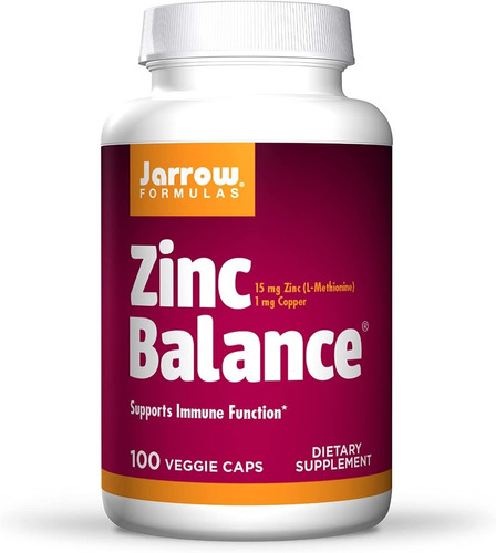 Jarrow Formulas Zinc Balance 15mg 100 Cápsulas