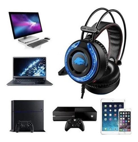 Audifonos Auriculares A5  Con Cable Usb Gamer Led