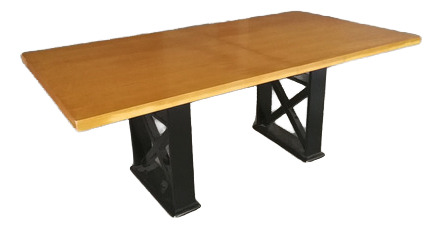 Comedor Rectangular De Madera Con 8 Sillas Negro (Usado)