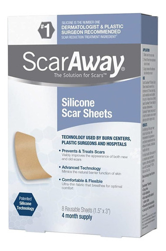 Hojas De Cicatriz De Silicona Scaraway