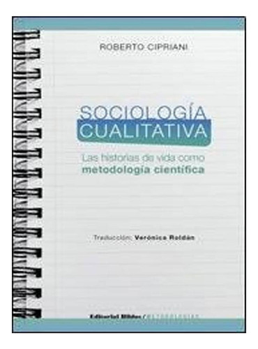 Sociología Cualitativa, Roberto Cipriani