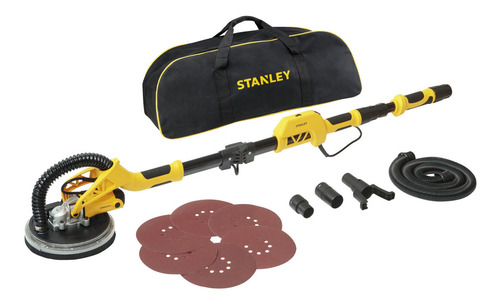 Lijadora De Pared Y Techo 750w Stanley Sw75-b2c Color Amarillo