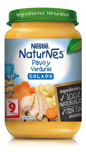 Colado Nestlé Naturnes Pavo Y Verduras 215 G