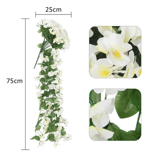 A 4pcs Flores Artificiales Violeta Decoración Fiesta Bod.