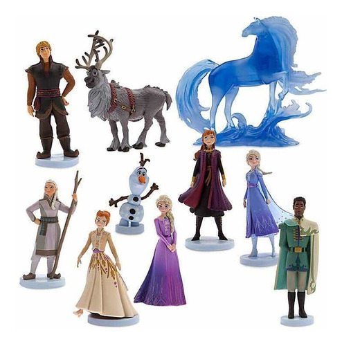 Frozen 2 Play Set Deluxe X 10pzas Elsa Y Anna  Disney Store