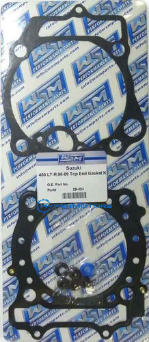 Empaques Superiores Kit: Suzuki 450 Lt-r (año 2006 Al 2009)