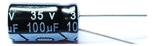 50x Capacitor Eletrolítico 100uf X 35v  105° 50 Peças