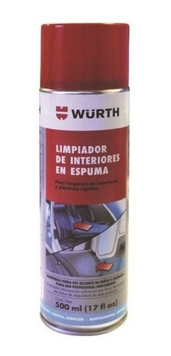 Limpiador De Interiores En Espuma 500ml Wurth