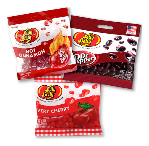 Jelly Belly Dr Pepper Jelly Beans, Estomagos De Cereza, Gomi