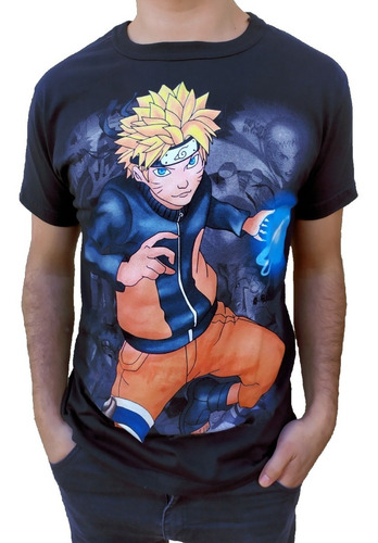 Remera Naruto Fluor (brilla En La Oscuridad) Full Dark