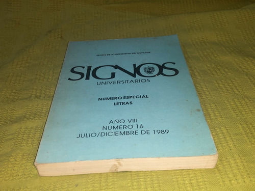 Signos Universitarios, Número Especial Letras