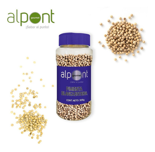 Alpont Pimienta Blanca Entera 305 Gramos 2 Piezas