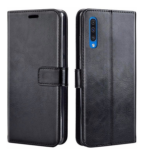 Funda De Cuero Flip Para Samsung Galaxy A30s Mobilehut