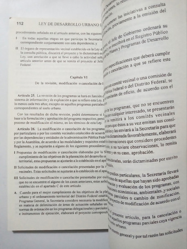 Libro Reglamento De Construcciones Df Ley Desarrollo Urbano (Usado)